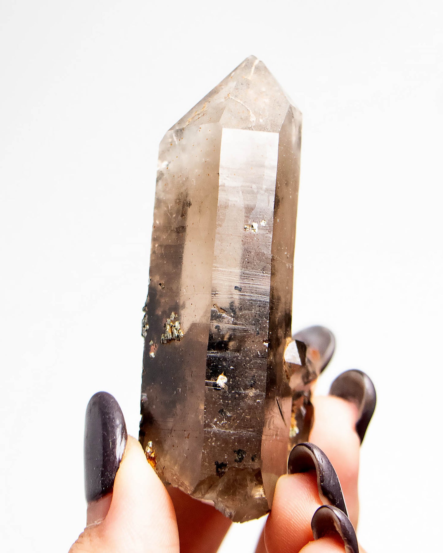 波士尼亞煙晶，以漸層色澤與自癒痕跡聞名，象徵療癒能量、穩定力量與自我修復後的再生轉化。