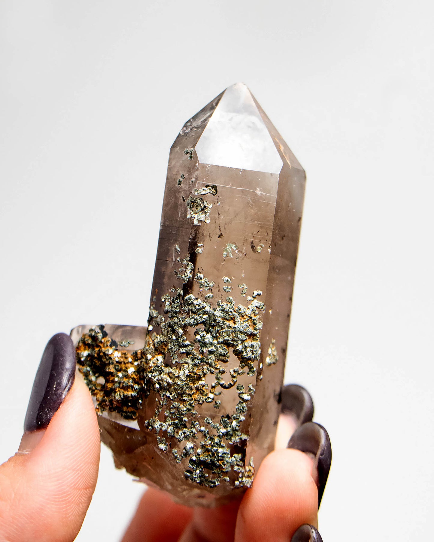 波士尼亞煙晶，以漸層色澤與自癒痕跡聞名，象徵療癒能量、穩定力量與自我修復後的再生轉化。